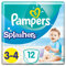 Pampers Pannolini da bagno usa e getta Splashers taglia 3-4 (6-11kg) per una protezione ottimale in acqua, 12 strati