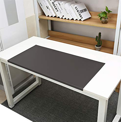 SK Studio Schreibtischunterlage mit Kantenschutz Wasserdichte PU Leder, Rutschfeste mit Kantenverriegelung Mausunterlage für Computertastatur, PC und Laptop Kaffee 90x58cm | rutschfeste mit Kantenverriegelung Mausunterlage für Computertastatur, PC und Laptop, Kaffee, 90x58cm