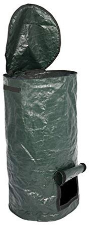 15 Gallons Environmental Compost Bag Garden Waste Bin Homemade Organic Ferment PE Compost Bag Planter Kitchen Organic Waste Disposal Compost Bag 35x60CM