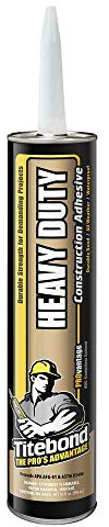 Titebond GREENchoice Heavy Duty colla da costruzione impermeabile per interni ed esterni, colla di montaggio ad alta resistenza finale 296 ml cartuccia