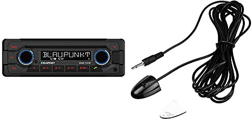 Blaupunkt 1-DIN, Bluetooth-Freisprecheinrichtung, 12 V, Heavy Duty Design DOHA112BT & externes Bluetooth Mikrofon