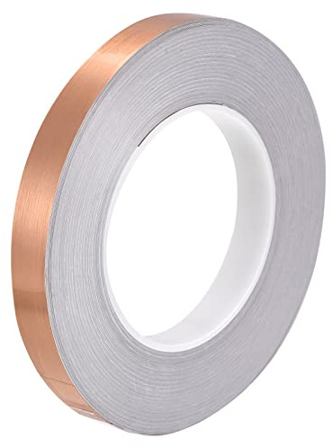 MECCANIXITY Foil Self Adhesive Tile Sticker Decoration Gap Sealing Tape Strip 9/16 Inch x 55 Yards for Wall Floor Ceiling Furniture Edge DIY Home Decor Decal, Rose Gold