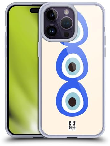 Head Case Designs Pila Mal de Ojo Caso Funda de Gel Suave Compatible con Apple iPhone 14 Pro MAX