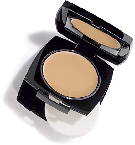 Avon True Flawless Crème à poudre Compact 3 en 1 Correcteur de teint et poudre Nude – Technologie True Blue IQ Colour