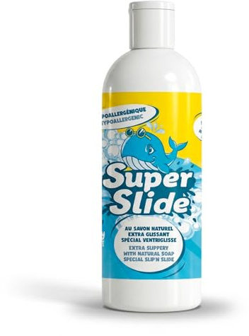 Super Slide Naturseife Extra Rutschig 1L | Special Wasserrutschmatte | Naturseife | Hypoallergen | Extra Rutschig | Wasserspiel im Freien | 100% Spaß | OriginalCup