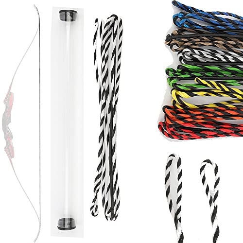 wolfman Flämisch Twist Bogenschießen Recurve Bogensehne 40-67 Zoll 16 Strang Dyneema Ersatz Bogensehne für Traditionellen Bogen Recurvebogen Jagdbogen Langbogen