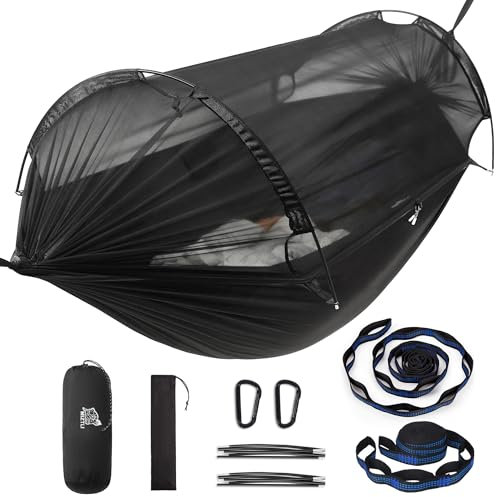 Miztli Camping Hammock Portable Tent-Like Hammock with Net 1/2 Person