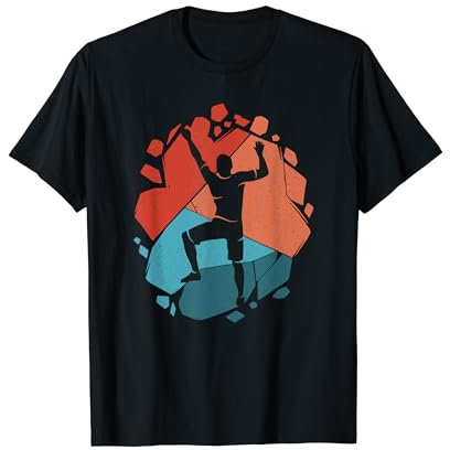 Klettern Vintage Freiklettern Herren Jungen Bouldern T-Shirt