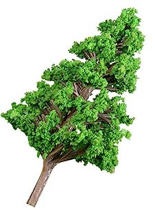 Zerodeko Künstlicher Kleiner Baum Kiefernbaum 78x44mm aus Kunststoff