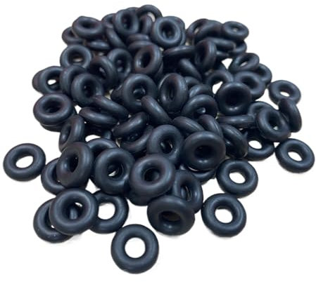 Nitrilkautschuk-O-Ringe 7 mm Außendurchmesser, 3.2 mm ID, 1.9 mm Breite, Metrische Dichtung für Kfz-Maschineninstallationen Packung mit 100