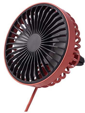 WHAMVOX Usb Car Fan Cool Fan Abs Material Summer Car Decor Headshake Easy Install