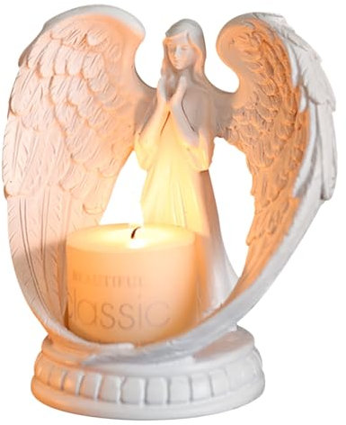 FYting Photophore Bougie,Bougie Chandelier,Photophore Noel,Chandeliers Décoratifs pour Filles, pour Centre de Table Noel, Anniversaires, ComméMorations et Cadeaux de Fête des Mères (Blanc)