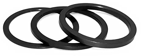 windmeile | Bottom Bracket Spacer Set Schwarz oder Rot, Tretlager-Distanzstück Set, für Bafang BBS01/02/HD, E-Bike, Pedelec
