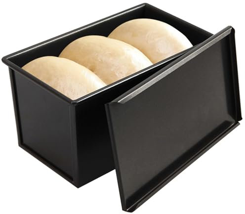 Molde de sándwich genérico - Caja de parrilla antiadherente de aleación de aluminio con tapa | Sartén de cocina para desmoldar | Molde para hornear para el hogar | Molde con tapa