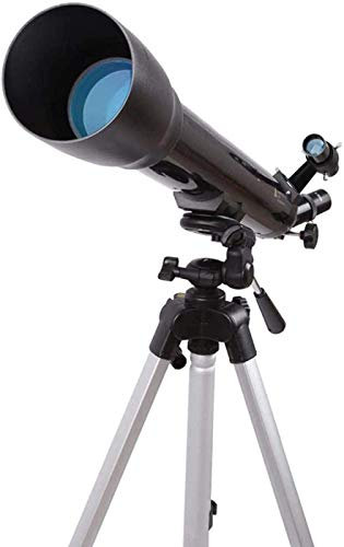 ZDEZHI Teleskop-Teleskope für Erwachsene, 70 mm Öffnung, Teleskop für Kinderanfänger, vollständig mehrfachbeschichtete Optik, Astronomie-Refraktor mit Stativ, schwarz, für drinnen/draußen
