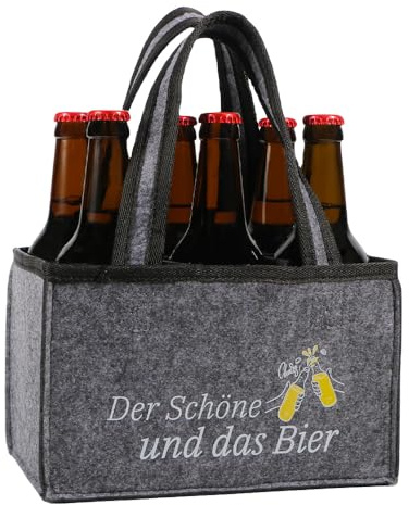 Männerhandtasche Bier, Geburtstagsgeschenk für Männer, Männergeschenke | Personalisierte Geschenke, Lustige Geschenke für Männer, Bier Geschenke für Männer Opa Papa, Der Schöne und Das Bier Tasche