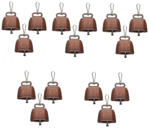 DIYEAH 5 Sätze Kuhglocke aus Metall Cattle Bell kuhschelle Metallglocke Cowbell hängende Klingel Haustier Glocke klingelschild grasende Anti-Lost-Glocke landwirtschaftliches Zubehör Eisen