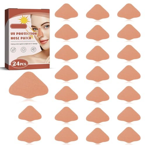 CATOR 24 cerotti nasali anti-ultravioletti, cerotti nasali con protezione solare per il naso, cerotti nasali con protezione solare estiva, cerotti nasali anti-ultravioletti rinfrescanti per esterni