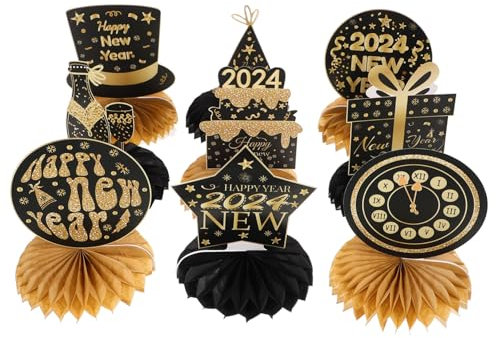 SUPVOX 9piezas Bolas De Panal Temática Año Adornos Únicos para Decoración De Festivo y