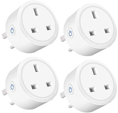 UseeLink Zigbee Smart Plug with Energy Monitoring, Works with Alexa & Google Home, Remote Control via App, Requires Hub, UK Standard Plug – Track Power Consumption, Voice Activated