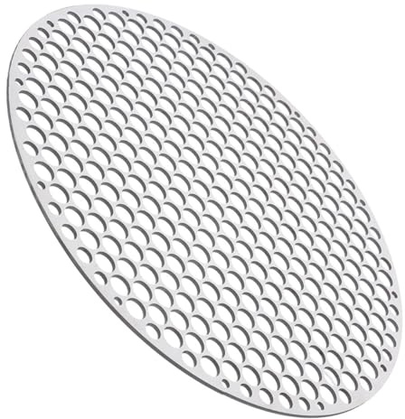 VICASKY Grillnetz aus Edelstahl 18cm Rund Metallgitter für Haushalt Camping Grillrost für Fleisch Gemüse Bbq Praktisches Grillzubehör mit Langlebigem Drahtgeflecht