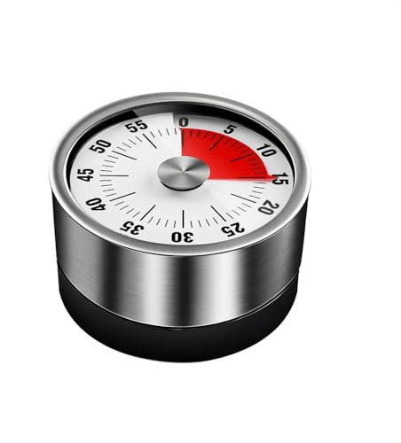 TIKATARER 60 Minuters Nedräkning Visuell Kökstimer, Magnetisk Visuell Timer för Barn, Skrivbordsäggtimer med Studieklocka, Idealisk för Lärare, Skola och Klassrum