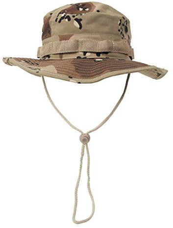MFH Buschhut US mit Kinnband GI Boonie Rip Stop, S, 6 Farben Desert