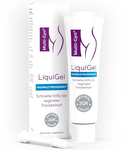 Multi-Gyn LiquiGel mit Applikator für sofortige Linderung –bei vaginaler Trockenheit, Schmerzen, Juckreiz oder Reizungen – Hormonfrei mit natürlichen Inhaltsstoffen - 30 ml (1er Pack)