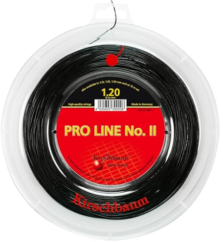 Kirschbaum Pro Line No. Ii 200M Schwarz Tennis Saitenrolle 200m Monofil Schwarz 1,30