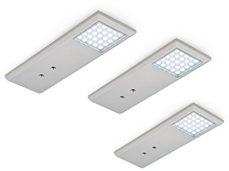 Naber, Intorno L Farbwechsel LED Set-3 mit LED Touch Sch. u. Di, edelstahlfb.