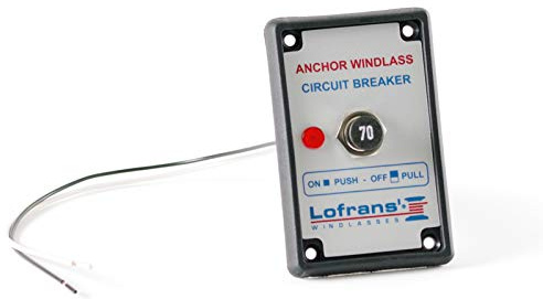 wellenshop Thermischer Leistungsschalter 70A für Lofrans Ankerwinde Überspannungsschutz Elektrische Sicherung Überstromschutz Überlastungsschutz