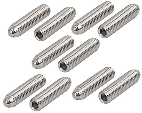 sourcing map 10stk M5x20mm 304Edelstahl Sechskant Madenschraube Set Schraube Feder Kugel DE de