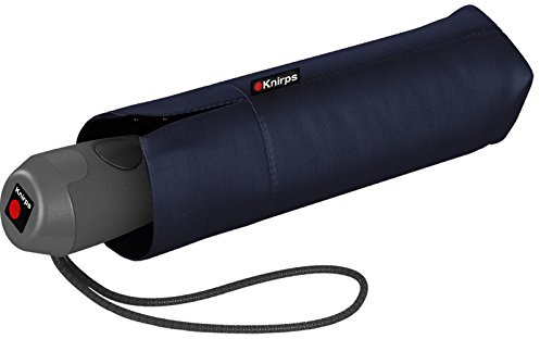 Knirps Mini ombrello tascabile E.100 on/off-automatico, blu navy, 88 cm