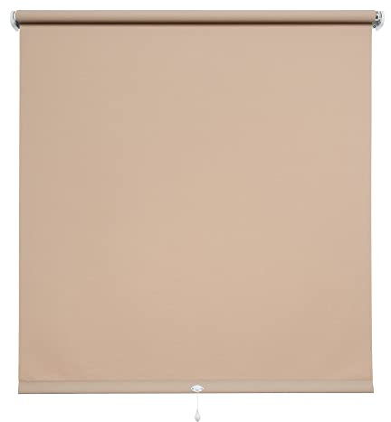 WR-Design Spring- oder Mittelzugrollo in Sand - Breiten 62 bis 202 cm - Länge 180 cm - dekorativer Sichtschutz (172 x 180 cm)