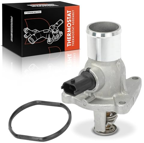 Frankberg Termostato de refrigerante 2 Polos delantero izquierdo | Mit Gehuse sello sensor; Compatible con: Caravana Astra G T98, Astra H GTC A04, Astra H Twintop A04