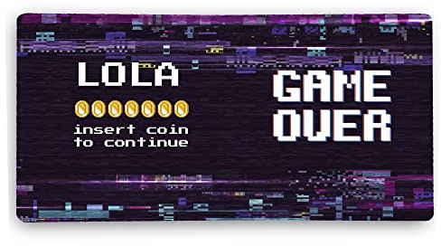 Tapis de Souris League of Legends. Tapis Souris Personnalisable. Tapis XXL. Tapis Gamer. 600 * 350 * 2mm. Base en Caoutchouc Antidérapant. Mouse Pad. Game Over
