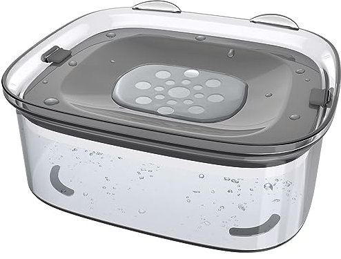 Gobeigo 2,8L Hundenapf für Unordentliche Trinker, Auslaufschutznapf mit Großer Kapazität, Spritzsicherer Langsamer Trinkspender, Auto Tragbarer Anti-Tropfender Reisenapf für Hunde, Katzen & Haustiere