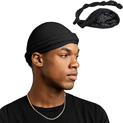 Atmungsaktive Kopftuch Sports Bandana Cap Silky Durag Seidige Wellenkappen für Herren Fahrrad Kopfbedeckung Kopftuch Hat Schnelltrockned Männer Bikertuch Radsport Mützen für Laufen Fahrrad Motorrad