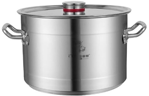 THEGA Olla para Sopa - Olla Sopera Grande con Tapa, Olla De Acero Inoxidable Gruesa para Uso Comercial/doméstico, con Tapa, para Estufa De Gas/Cocina De Inducción (10-30L) (Size : 30L)