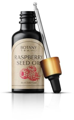 Olio di semi di lampone 100% Puro & Naturale Pressato a freddo 50ml | Anti-età, cura, Vitamina A/E, olio ricco di EFA | Tratta rughe, linee sottili, pelle secca | 100% BIO cura del viso
