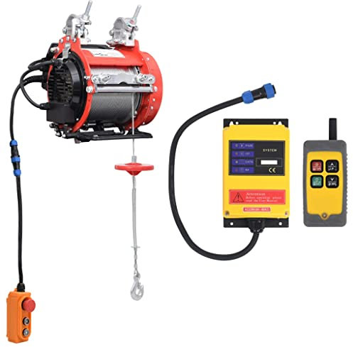 BDKSEXBF Polipasto eléctrico para Andamios de 800 kg con Control Remoto, manipulación de Materiales, elevadores y montacargas, cabrestantes