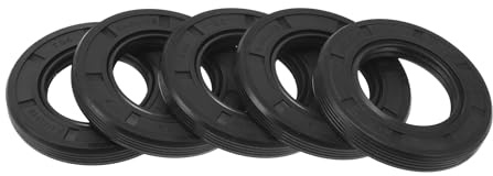 Motoforti Sello De Aceite Universal TG4 Negro 5 Pzas Para Eje Rotativo | Material Goma NBR, Dimensiones 30x52x7mm, Tipo Labio TG4, Alta Presión, Resistente Al Agua Y Aceite, Universal