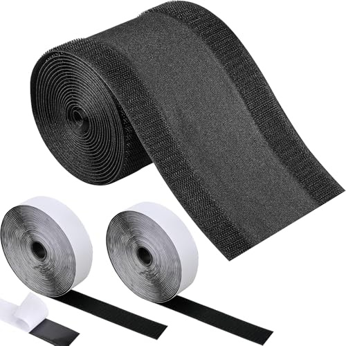 Wirafix 10 Feet(3m) Cable Floor Cable Cover, 4 inches(10cm) in Width Cable Protector for Home Office Living Room Carpet, Cable Covers for Wires Floor Comes with Two 10-Foot Self-Adhesive Loop Tapes