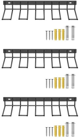 Heavy Duty Wall-Mounted Drill Storage Rack - Power Tool nizer & Charging Station for 3 Drills Efficient Garage & Workshop Tool Holder Solution