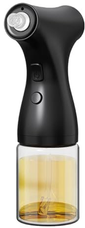 Mister Kitchen Gadgets - Pulverizador de aceite protector para botella de vidrio, pulverizador profesional para cocinar, a prueba de fugas, dispensador de 200 ml