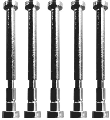 5 pcs Screw Pin Tube Replacement for Chanel J12 Watch Link 17mm 14mm for 19mm/16mm Lug Bracelet Band Repair (17mm)