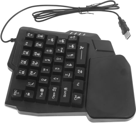 Clavier de Jeu Rétroéclairé K1 35 Touches à Toucher Mécanique Noir | Abs, Installation Facile, Conception Simple, Fonctionnement Précis, Usage Maison et Dortoir