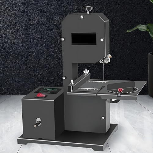 XYEJL Sierra De Cinta Profesional para Madera | Sierra Eléctrica De Mesa De 800W con Mesa Inclinable De 0 a 45° | Incluye Hoja De Sierra, Rueda De Tela, Portabrocas Y Disco De Lijado Standard