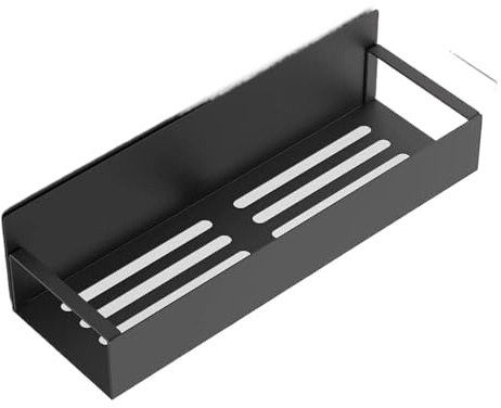 KJBDQQH Magnethylla magnetisk kylskåpshylla, kryddhylla, hängkorg, platsbesparande köksorganisatör, hushållshållare (svart) -S)