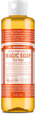 Dr. Bronner's Tea Tree Pure-Castile Liquid Soap, Body Wash, 8 oz